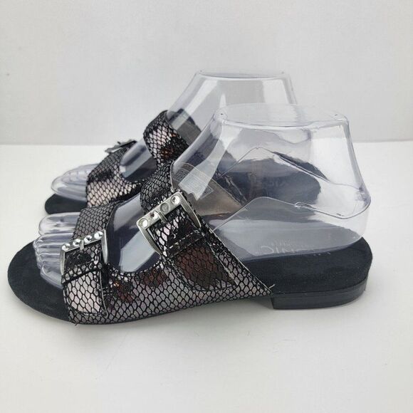 Vionic Czarina Wmns Size 6 Bronze Snake 2 Strap Sandal Rhinestone Slip on Sandal - Picture 1 of 9